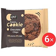 QNT Protein Cookie 6 x 60g, Chocolate Chips - Protein Bar