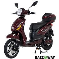 Racceray E-Moped, 12Ah, Burgundy-Glossy - Electric Scooter
