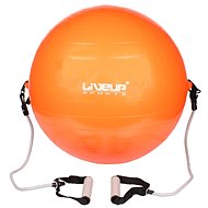 LiveUp Flex LS3227 gymball with expanders orange - Gym Ball