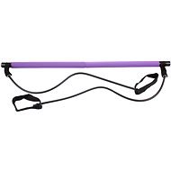 Pilates Sticks fitness bar with rubber purple - Training Aid
