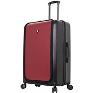 Travel Suitcase MIA TORO M1709/2-L - Black/Burgundy - Suitcase