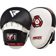 RDX Curved boxing pads T1, black and white - Focus Pad