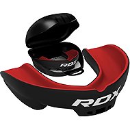 RDX 3w Adult Dental Protector, black and red - Mouthguard