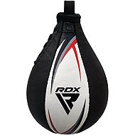 RDX Boxovací hruška S2, kožená, bílo červená - Punching Bag