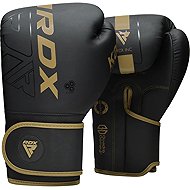 RDX F6 Kara Boxing Training Gloves 16oz, Black/Gold - Boxing Gloves