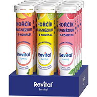 Revital Magnesium BOX + B-Complex 3 Flavours 12 × 20 Effervescent Tablets - Magnesium