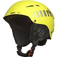 RH+ RIDER HELMET Matt Yellow/Logo Shiny Silver size 54-58 - Ski Helmet