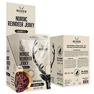 Renjer Traditional Nordic Reindeer (Reindeer) Jerky Sea Salt 300 g display - Dried Meat
