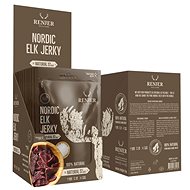 Renjer Traditional Nordic Elk (Losi) Jerky Sea Salt 300 g display - Dried Meat