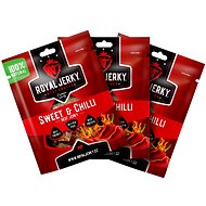 Royal Jerky Sweet & Chilli Beef Jerky, 3x22g - Dried Meat