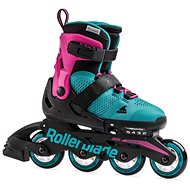Rollerblade Microblade G, Pink/Emerald Green - Roller Skates