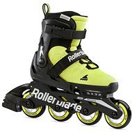 Rollerblade Microblade SE, Neon Yellow/Black, size 33-36 EU/210-225mm - Roller Skates