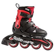 Rollerblade MICROBLADE Black/Red Size 33-37 EU/210-230mm - Roller Skates