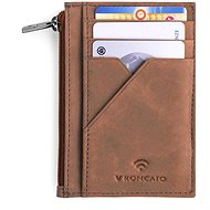 Roncato credit card case with coin pocket SALENTO brown - Wallet