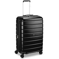 Roncato RELIFE M, black, 73 × 45 × 28/33 cm - Suitcase