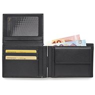 Roncato men's wallet with flap Boston black - Wallet