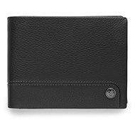 Roncato men's wallet with card and coin compartment Alaska black - Wallet