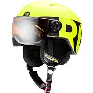 Rossignol Visor Jr-neon yellow / black size XS - Ski Helmet