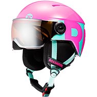 Rossignol Visor Jr Girl-pink size XS - Ski Helmet