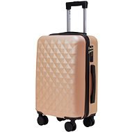 ROWEX Příruční kabinový cestovní kufr s TSA zámkem Crystal, šampaňská, 55 × 38 × 23 cm (33 l) - Cestovní kufr