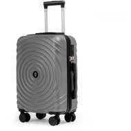 ROWEX Hypnotizer, universal carry-on suitcase with TSA lock, silver - Suitcase