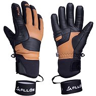 FLLÖS Ski Gloves GIUSTO BLACK-ORANGE - Ski Gloves