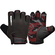 RDX T2 Half Weightlifting Gloves, Red, S - Workout Gloves