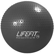 Lifefit masszázslabda 75 cm, sötétszürke - Fitness labda