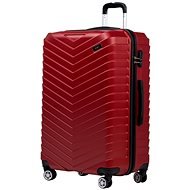 ROWEX Velký rodinný cestovní kufr Horizon, vínová, 77 × 47 × 33 cm (109 l) - Cestovní kufr