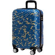 ROWEX Příruční kabinový cestovní kufr Pulse žíhaný, modrá žíhaná, 56 × 34 × 24 cm (40 l) - Cestovní kufr