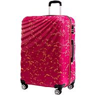 ROWEX veľký rodinný cestovný kufor Pulse žíhaný, ružový žíhaný - Cestovný kufor