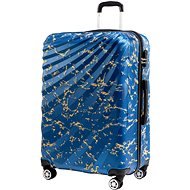 ROWEX velký rodinný cestovní kufr Pulse žíhaný, modrá žíhaná - Cestovní kufr