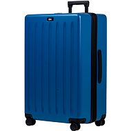 ROWEX Stripe Large family suitcase with TSA lock 94-103 l blue - Suitcase