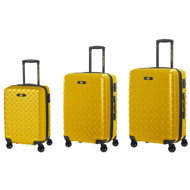 CAT Industrial Plate Suitcase, 3 piece set - yellow - Case Set