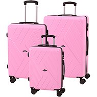 ENM Cestovní kufr, set 3v1, růžový - Case Set