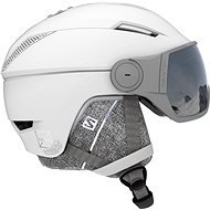 Salomon Icon2 Visor, White/Univ Silver - Ski Helmet
