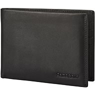 Samsonite Attack 2 SLG 005, leather, lie-flat format without change pocket, black - Wallet