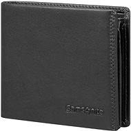 Samsonite Attack 2 SLG 046, leather, lie-flat black - Wallet