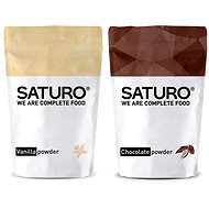 Saturo Powder (Vegan), 1430g, chocolate + Saturo Powder (Vegan), 1430g, vanilla - Kit