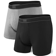 Saxx Daytripper BB Fly 2 PK, Black/Grey Heather, size L - Boxer Briefs