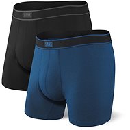 Saxx Daytripper BB Fly 2 PK, Black/City Blue Heather - Boxer Briefs