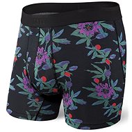 Saxx Platinum Boxer Brief Fly, Black Hawaiian Noir, size M - Boxer Briefs