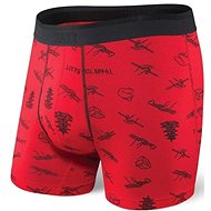 Saxx Platinum Boxer Brief Fly, Red Chopsticks, size M - Boxer Briefs