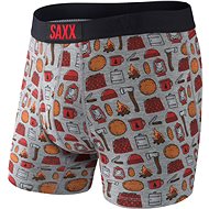 Saxx Ultra Boxer Brief Fly, Grey Heather Lumberjack - Boxer Briefs