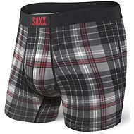 Saxx Ultra Boxer Brief Fly, Grey Tartan, size L - Boxer Briefs