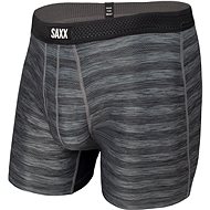 Saxx Hot Shot Boxer Brief Fly Black Heather L - Boxer Briefs