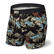 Saxx Ultra Boxer Brief Fly Black Mountainscape S - Boxer Briefs