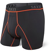Saxx Kinetic Hd Boxer Brief Black/Vermillion - Boxer Briefs