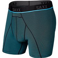 Saxx Kinetic Hd Boxer Brief Cool Blue Feed Stripe - Boxer Briefs