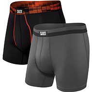 SAXX SPORT MESH BB FLY 2PK black digi bottom/graphite - Boxer Briefs
